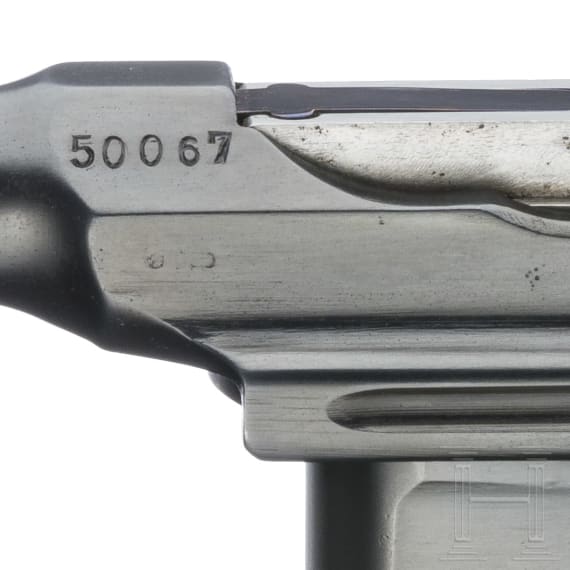 Mauser C 96 im Kaliber 9 mm Export, Small Ring Hammer in Sonderausführung, mit Kasten