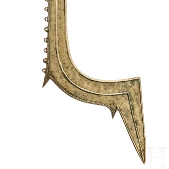 Seltenes Tempelschwert aus Bronze, Südindien, Kerala, 15. - 17. Jhdt.