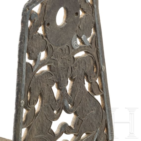 A South American wheel spur and stirrup overlay, circa 1800