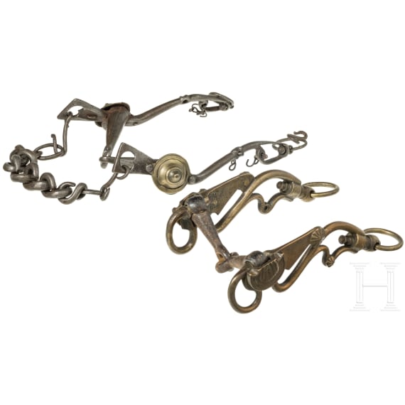 Two German or French bridles, 18th century