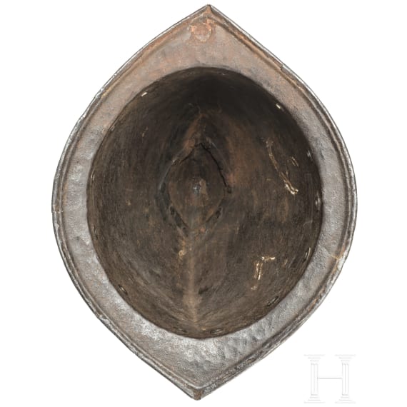 Geätzte Schützenhaube, Italien, Ende 16. Jhdt.