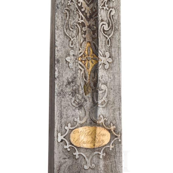 A deluxe hunting-hanger with Damascus blade, Wilhelm Clauberg, Solingen, circa 1850