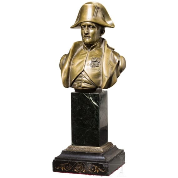 A Napoleon I bronze bust