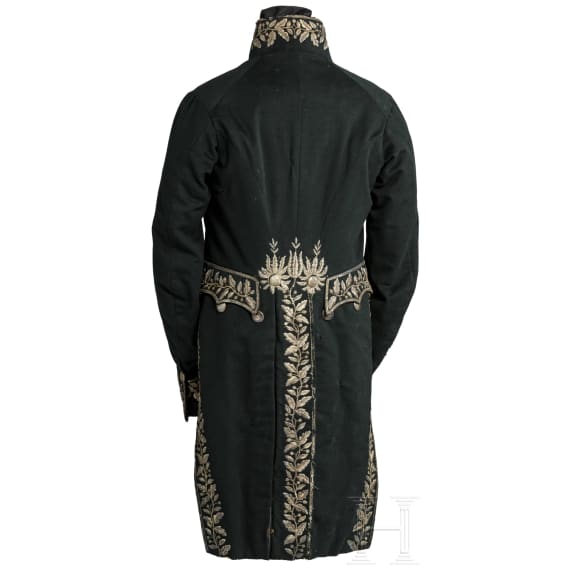 A tailcoat of an official of the Kingdom of Lombardo-Venetia, circa 1820-30