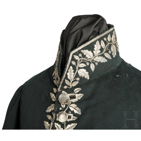 A tailcoat of an official of the Kingdom of Lombardo-Venetia, circa 1820-30