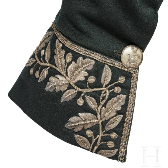 A tailcoat of an official of the Kingdom of Lombardo-Venetia, circa 1820-30