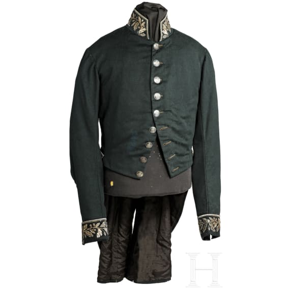 A tailcoat of an official of the Kingdom of Lombardo-Venetia, circa 1820-30