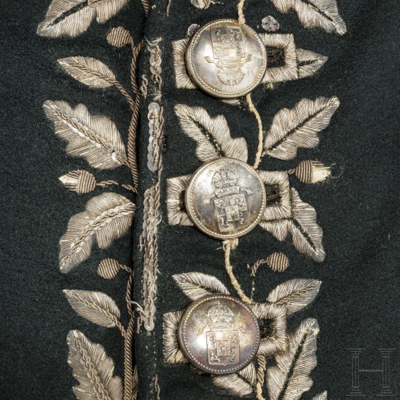 A tailcoat of an official of the Kingdom of Lombardo-Venetia, circa 1820-30