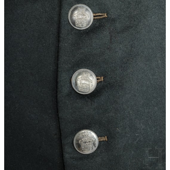 A tailcoat of an official of the Kingdom of Lombardo-Venetia, circa 1820-30