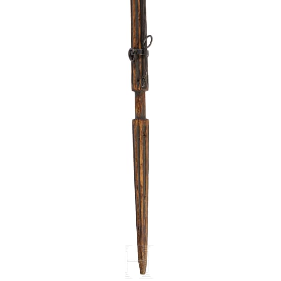 A cuirassier life standard with pole, pole top and tassels from the reign of Emperor Leopold I of Austria, 1658 &ndash; 1705