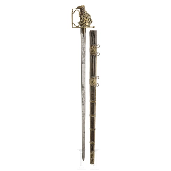 A pallash for officers of the cuirassiers with signature "Caprara", 1st half of the 18th century