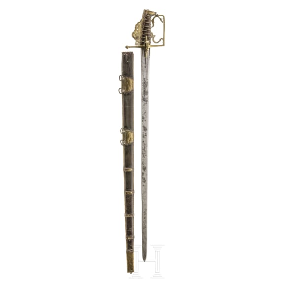 A pallash for officers of the cuirassiers with signature "Caprara", 1st half of the 18th century