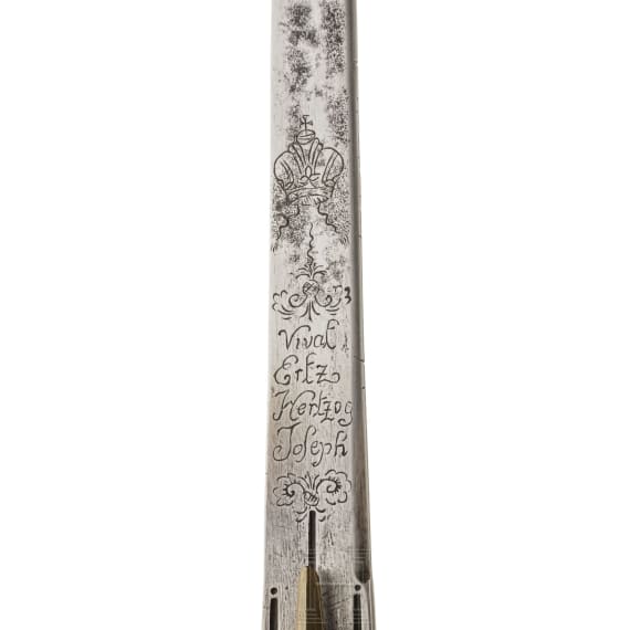 A pallash for officers of the cuirassiers with signature "Caprara", 1st half of the 18th century