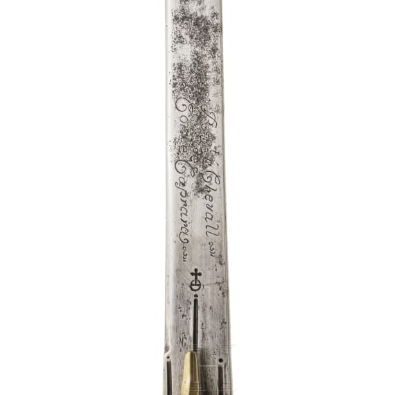 A pallash for officers of the cuirassiers with signature "Caprara", 1st half of the 18th century
