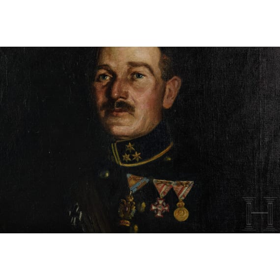 A portrait of a k.u.k. hussar cavalry captain, circa 1900