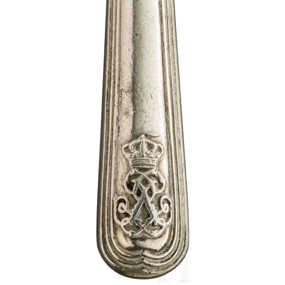 King Luis I of Portugal (1838 - 1889) - 20 pieces of cutlery from the royal silverware, circa 1860 - 1870