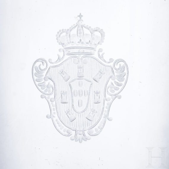 King Manuel II of Portugal - four small water glasses