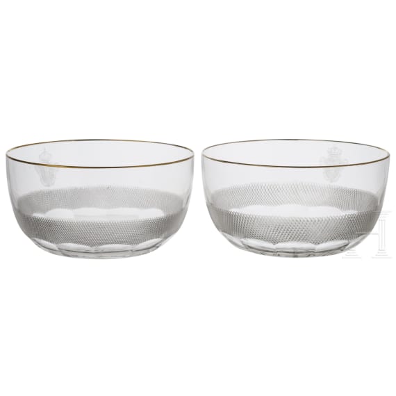 King Manuel II of Portugal - two noble finger bowls
