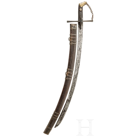 An Austrian/Hungarian hussar's sabre, early 18th century
