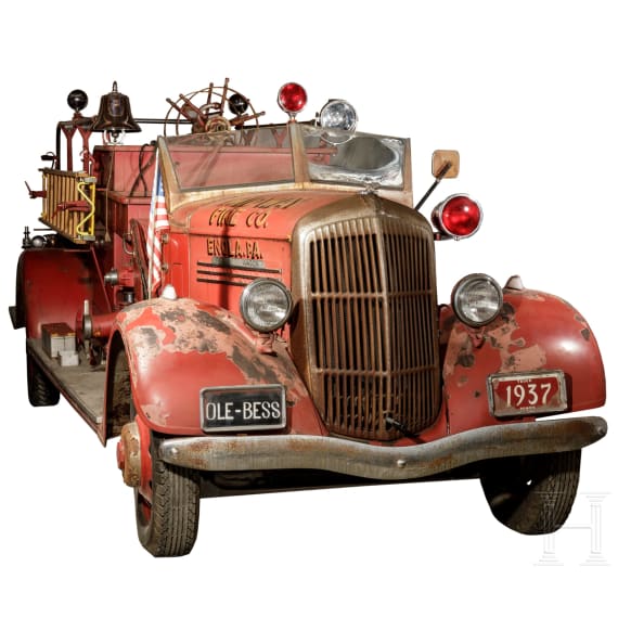 A Ransom REO Speed Wagon "Firetruck", Midway Fire Company, Enola, 1937