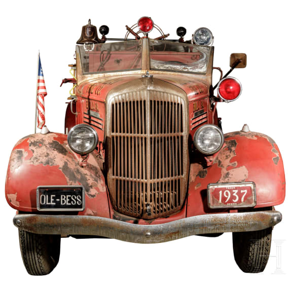 A Ransom REO Speed Wagon "Firetruck", Midway Fire Company, Enola, 1937