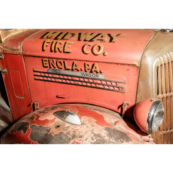 A Ransom REO Speed Wagon "Firetruck", Midway Fire Company, Enola, 1937