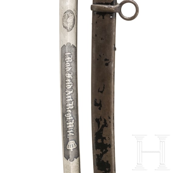 An extra sabre of the Field Artillery Regiment Grand Duke (1st Baden) No. 14, circa 1910