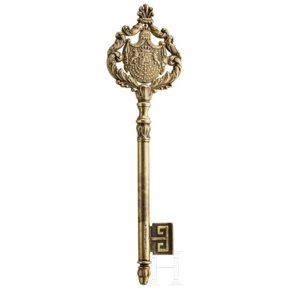 A chamberlain's key from the reign of King Ludwig III (1913 - 1918)