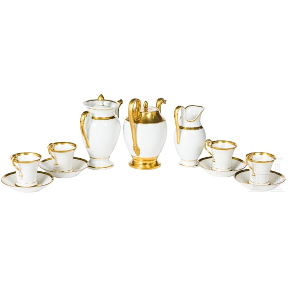 A Nymphenburg coffee and tea set, circa 1820