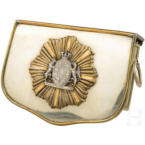 A cartouche box for officers of the Dragoon Regiments No. 17 and 18