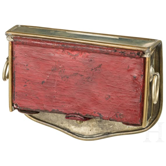 A cartouche box for officers of the Dragoon Regiments No. 17 and 18