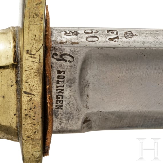 A side arm for Prussian border guards, dated 1860