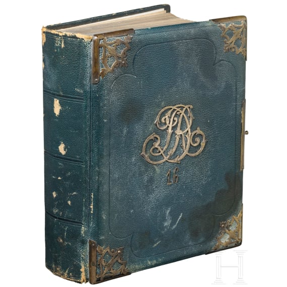Surgeon General Dr. Lockemann - a farewell album from the officers of the 2nd Hanoverian Dragoon Regiment No. 16, presumably 1881