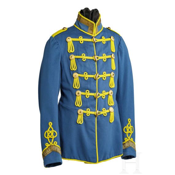 An attila for a non-commissioned officer in the 2nd Rhenish Hussar Regiment No. 9, dated 1915