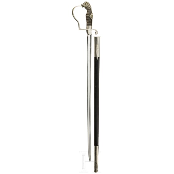 A Saxon lion's head gift sword, early 20th century
