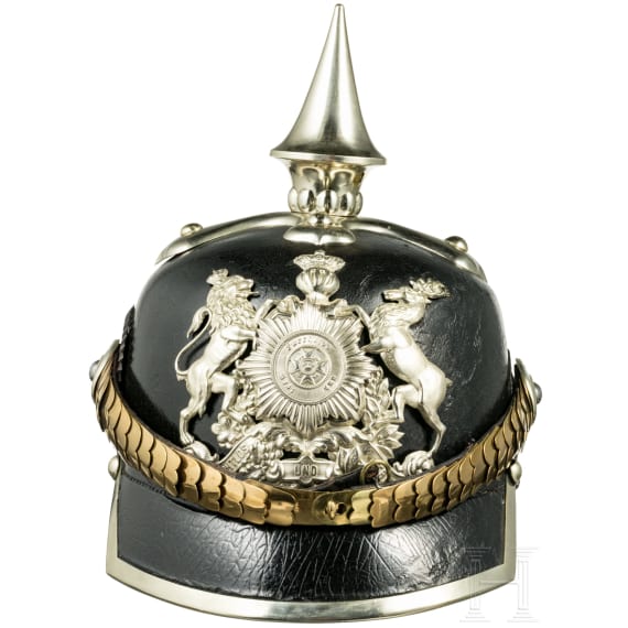 A helmet M 1867 for enlisted men in the Dragoon Regiment "K&ouml;nig" (2nd W&uuml;rttembergian) No. 26
