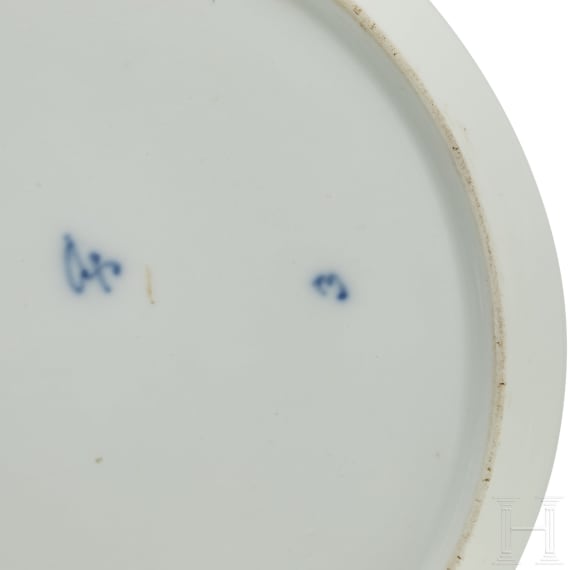 Duke Eugen Erdmann of W&uuml;rttemberg (1820 - 1875) - two diner plates, F&uuml;rstenberg, circa 1850
