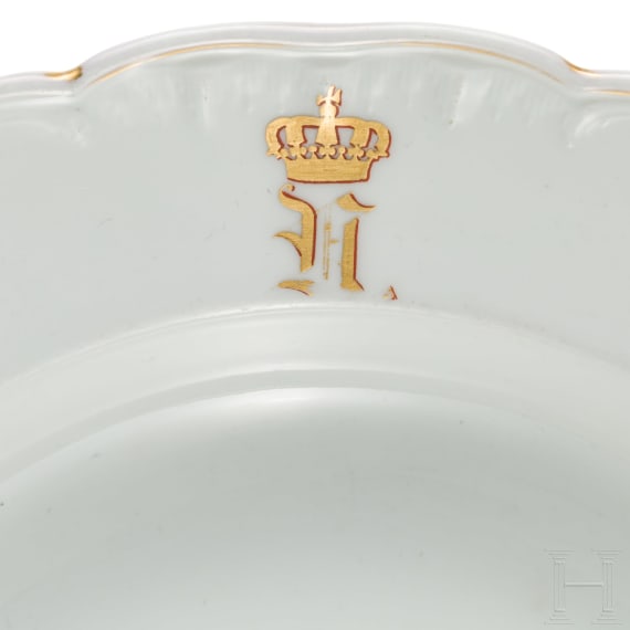 Duke Nikolaus of W&uuml;rttemberg (1833 - 1903) - two KPM soup plates, circa 1860