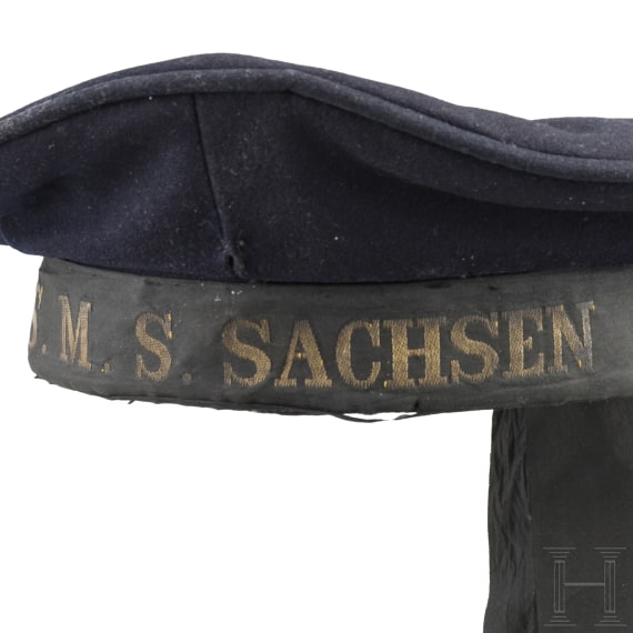 A blue sailor's cap "S.M.S. Sachsen"