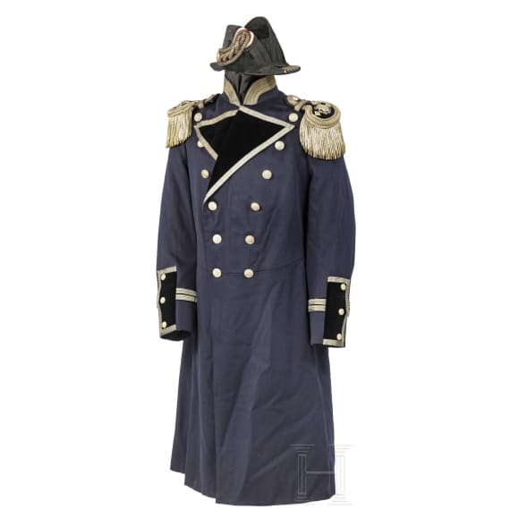 A gala uniform for a naval construction inspector for shipbuilding and engineering, circa 1910
