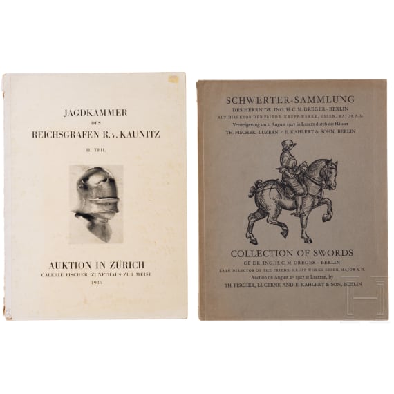 Two auction catalogs of the Fischer Gallery, 1927 and 1936