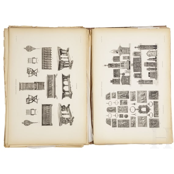 A collection album of plaques of the Spitzer Collection, dated 1895