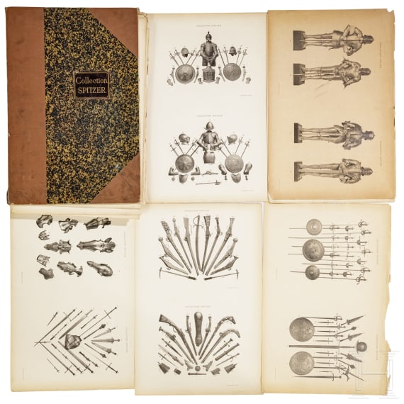 A collection album of plaques of the Spitzer Collection, dated 1895