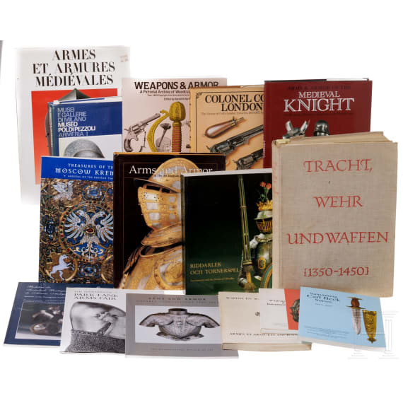 15 books and collection catalogues on arms and armour