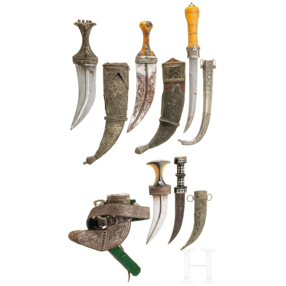 A small collection of Saudi Arabian edged weapons, 20th century