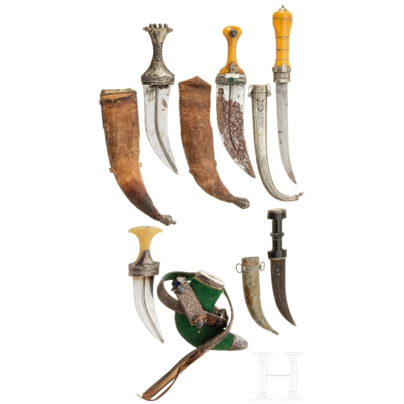 A small collection of Saudi Arabian edged weapons, 20th century
