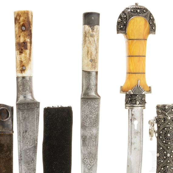 Three Persian/Moroccan daggers, 20th century