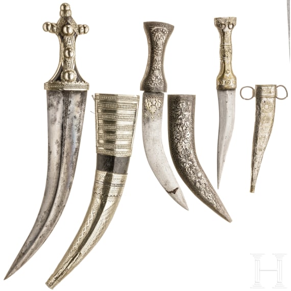 Three Iraqi and Arabian daggers, 20th century