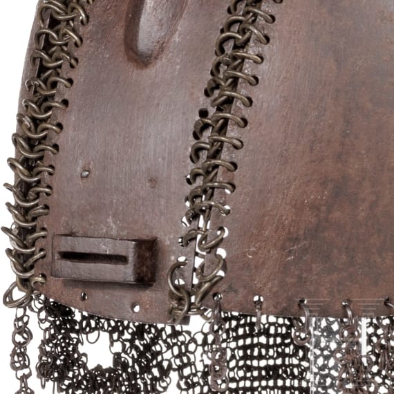 Two Indian helmets, 19th century