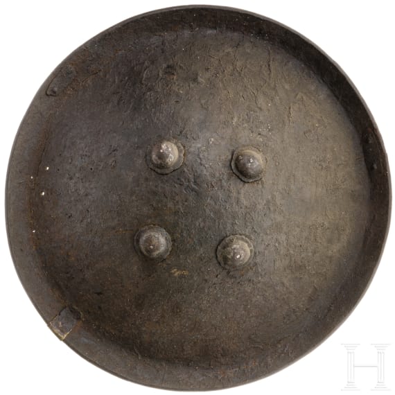 An Indian leather shield, 19th century